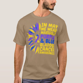 Blasenkrebs Bewusstsein Sonnenblumen tragen Marigo T-Shirt