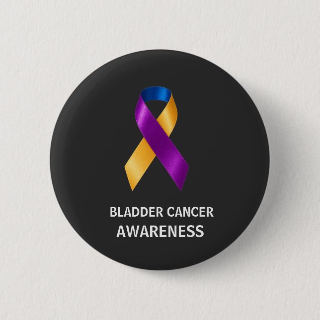 Blasenkrebs-Bewusstseins- Merigold-Band Button (Vorderseite)