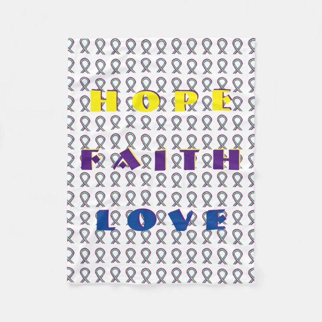 Blasenkrebs-Bewusstseinsband-Fleece-Decken Fleecedecke (Vorderseite)