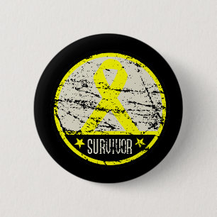 Blasenkrebs-Überlebender Herren Vintage Button
