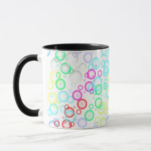 Blasenmuster 02.b Weißes BG Tasse