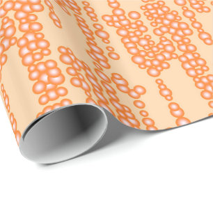 Blasenstrom, pastellorange geschenkpapier