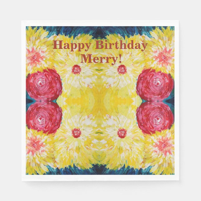 Bläserexplosion Serviette (Vorderseite)