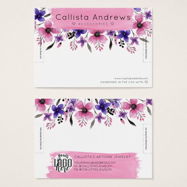 Bläserfarbene Pinselstriche (Vorne & Hinten)