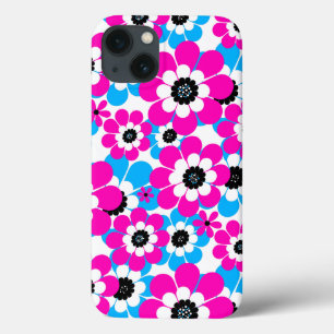 Bläserglänzende Neonmuster helle Farbe und blau Case-Mate iPhone Hülle