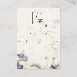 Bläserhandgemachte Papiertexte mit Fußleiste Visitenkarte