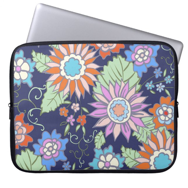 Bläsernahes Muster Frühjahr - Sommer Laptopschutzhülle (Vorderseite)