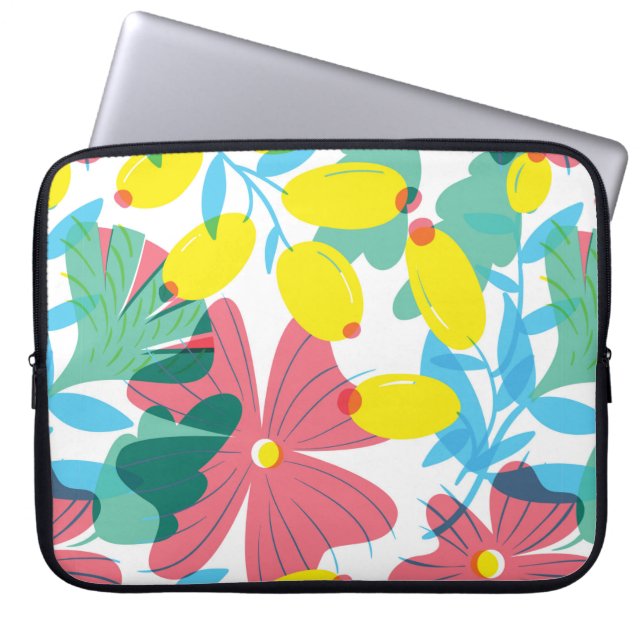 Bläsernahes Muster mit Transparenzelementen. Laptopschutzhülle (Vorderseite)