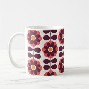 Bläsernahes Muster. skandinavischer Stil Kaffeetasse
