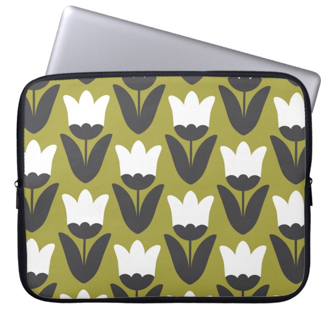 Bläsernahes Muster. skandinavischer Stil Laptopschutzhülle (Vorderseite)
