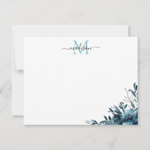 Bläsernarbenblaue Rose Peelongram Mitteilungskarte