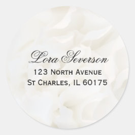 Bläserne Rücksendeadresse Runder Aufkleber