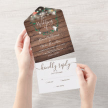 Bläserne Rustikale Holzstring Lights Monogram Wedd