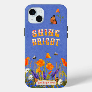 Bläserne Wildblumen Butterflies Inspiration Case-Mate iPhone Hülle