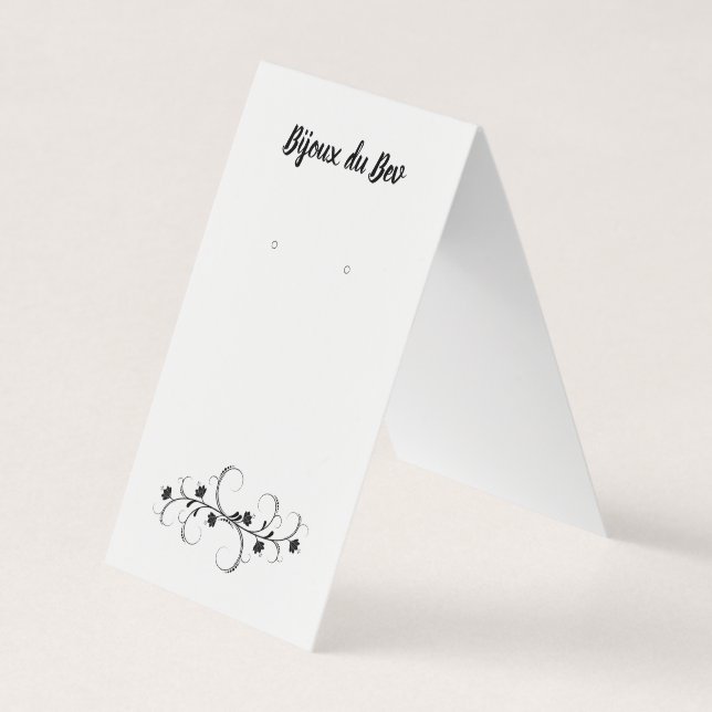 Bläserne Zelt-Selbstständer mit wirbelnden Karten  (Vorderseite)