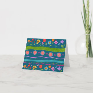 Bläsernecard mit Wavy Stripe (innen blau) Karte