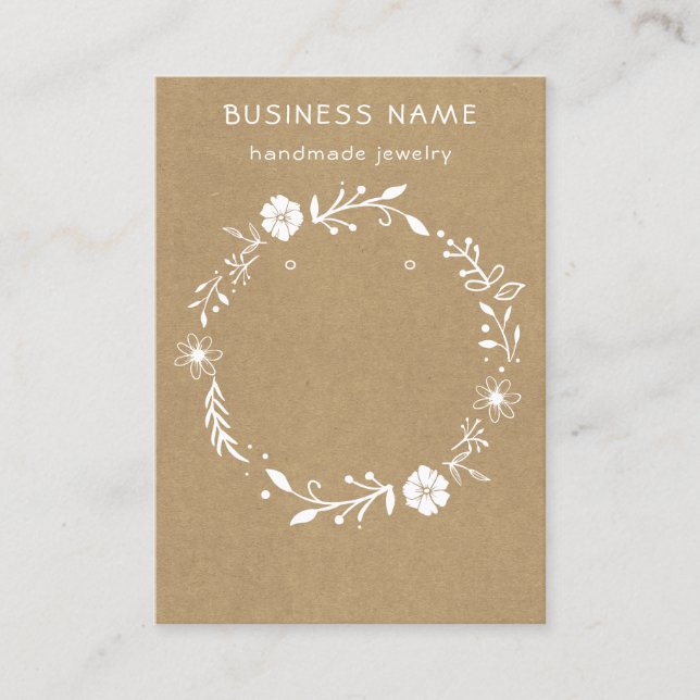 Bläserner Lange Ohrende-Kraft-Anzeigetafel Visitenkarte (Vorderseite)