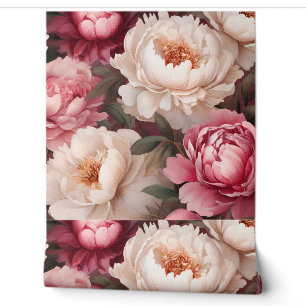 Bläsernpink und weißes Tapisserie Tapete
