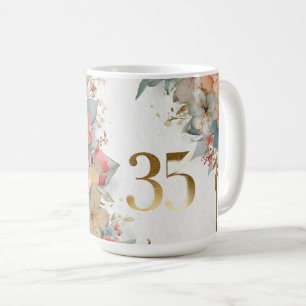 Bläserrahmen mit der Nummer 35 für das Frühjahr Kaffeetasse