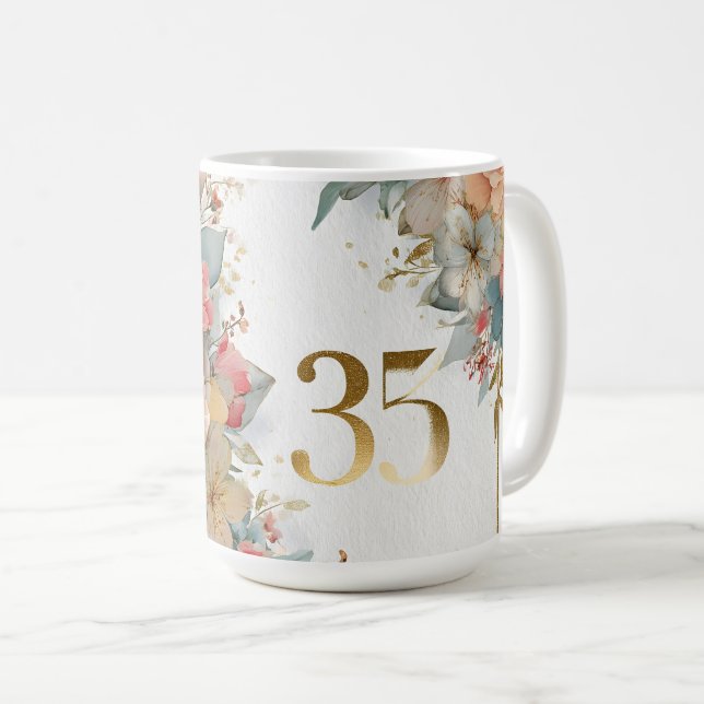 Bläserrahmen mit der Nummer 35 für das Frühjahr Kaffeetasse (VorderseiteRechts)