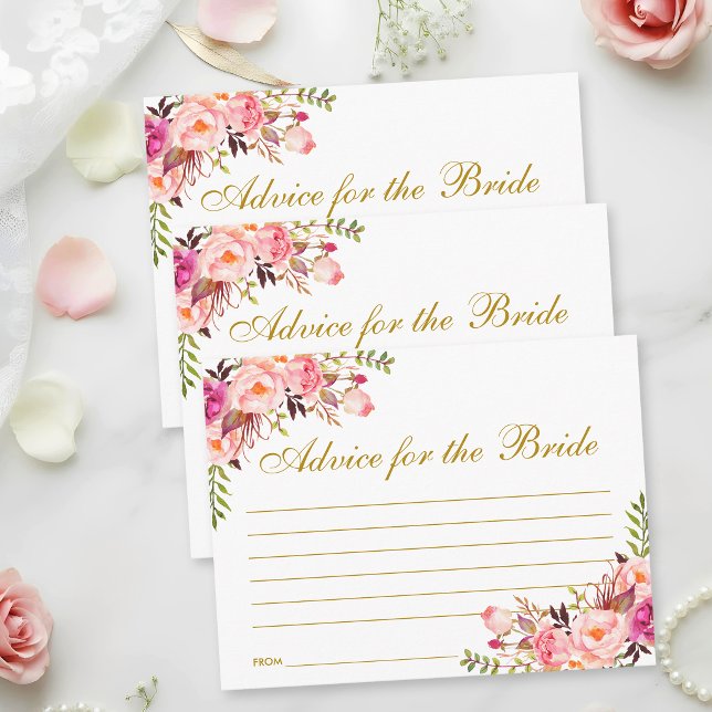 Bläserrosa Rosa Brautparty Admin Card L Postkarte (Customize to change text size or text style.)