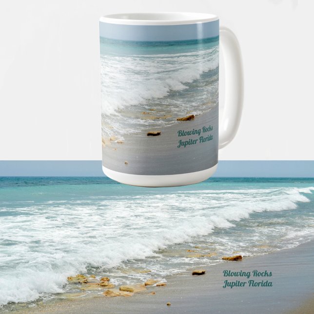 Blasing Rocks Surf Jupiter Florida Kaffeetasse (Von Creator hochgeladen)