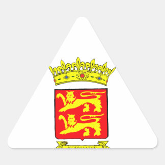 BLASON NORMANDIE DREIECKIGER AUFKLEBER