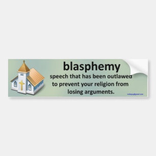 Blasphemie… Autoaufkleber