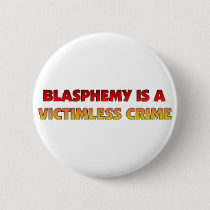 Blasphemie-Verbrechen ohne Opfer Button
