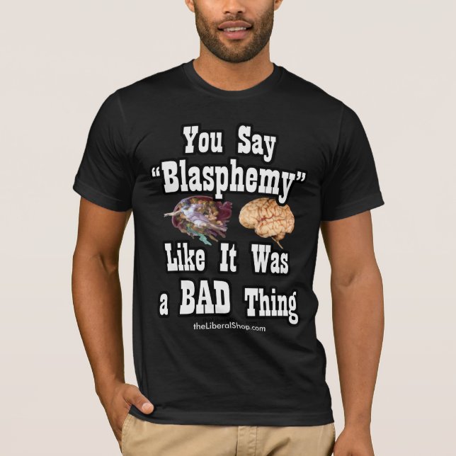 Blasphemy Basic Bella Leinwand T - Shirt (Vorderseite)
