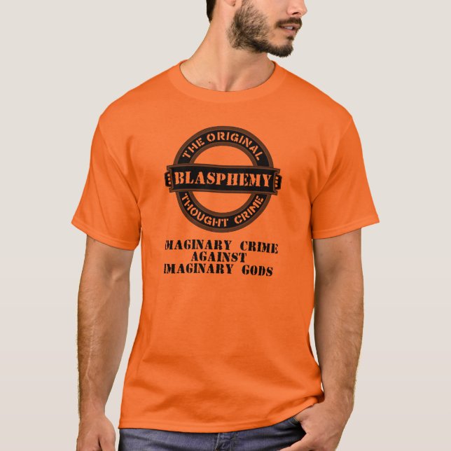 Blasphemy-eingebildeter Verbrechen-T - Shirt (Vorderseite)