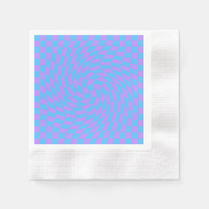 Blass Blau & Lavendel Wave Gestell Serviette