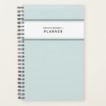 Blass Blau Schwarz und Weiß Minimaler Einfacher Pl Planer<br><div class="desc">Dieser personalisierte Planer in sanftem Himmelblau wirkt einfach und minimalistisch und ist mit seinen geputzten Grafiken in Schwarz und Weiß sortiert. Durch den benutzerdefinierten Text wird die Kontrolle des Labels gelassen,  ein Jahr,  ein Name,  ein Schulfach und sogar Kontaktinformationen hinzugefügt,  wenn Ihr Notebook verloren geht.</div>