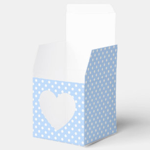 Blass Blau und Weiß Polka Dot Fevor Box Geschenkschachtel