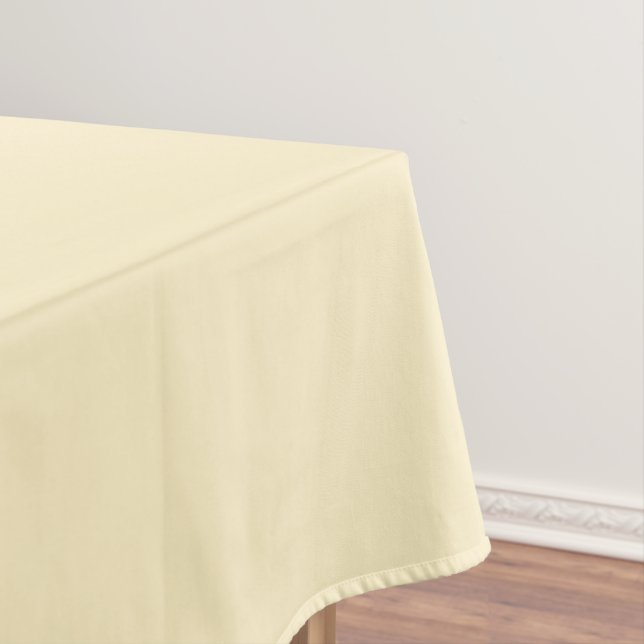 Blass-Butterblumen-Gelb-Einfarbig Tischdecke (Beispiel)