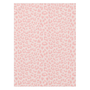 Blaß erröten rosa Leopard-Druck Tischdecke