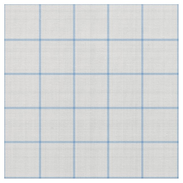 Blass Himmelblau Groß Gingham Karo Stoff (Nahaufnahme)