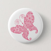Blass Pink Butterfly Button