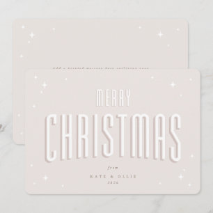 Blass Pink Frohe Weihnachten Retro Sterne flach