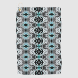 Blass-Silber-Blau-Beziehung im virtuellen Stil Golfhandtuch