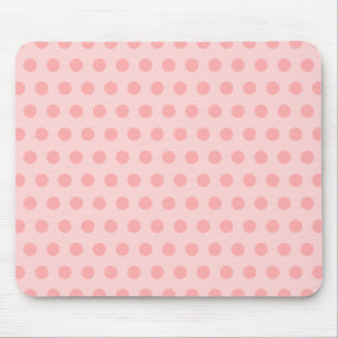 Blass und klassische rosa Punkte Mousepad