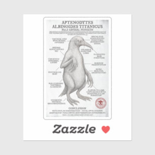 Blassabyssal Penguin (Miskatonic Antarktic Survey) Aufkleber