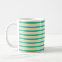 Blassblau, Aqua Green und Beige Streifen