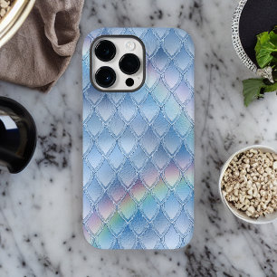 Blassblau und Regenbogen Dragon Scale Fantasy Patt Case-Mate iPhone 14 Pro Max Hülle