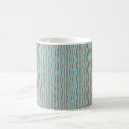 Blassblaue geometrische Wiederholung Kaffeetasse