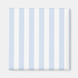 Blassblaue und weiße Streifen aus Süßigkeiten Magnet