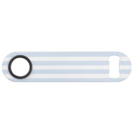 Blassblaue und weiße Streifen aus Süßigkeiten Speed Flaschenöffner