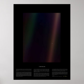 Blassblauer Punkt Nasa x Carl Sagan Poster