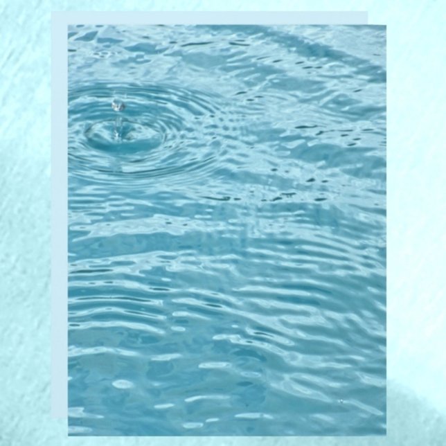 Blassblaues Rippling Water Raindrop Scrapbook Pape (Von Creator hochgeladen)