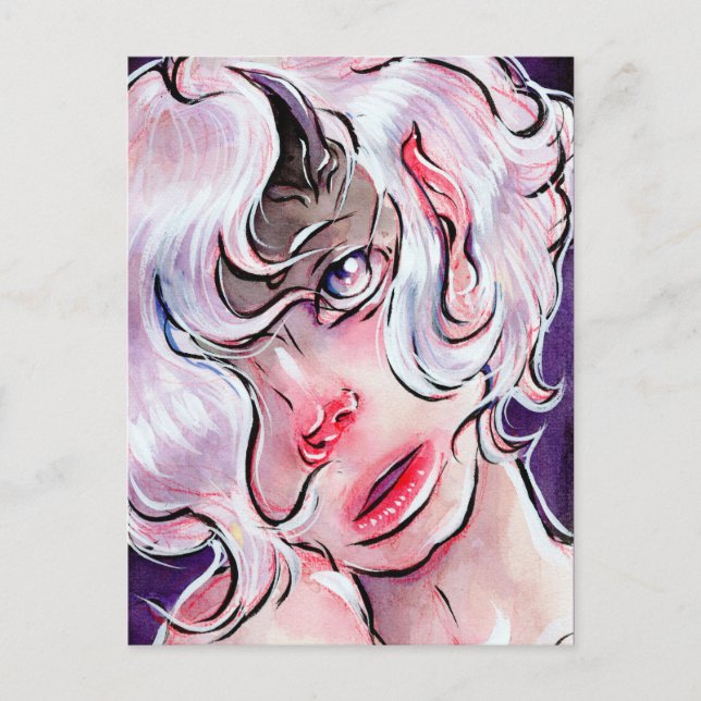 Blassbraun Postkarte (Vorderseite)